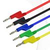 Test Hook Clip To 4mm Banana Plug Leads Multimeter Test Cables Copper Plug 100cm