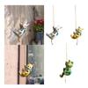 Figurine Design Animal Climbing Ornament Miniature Size Climbing Animal Statue  Balcony Decor