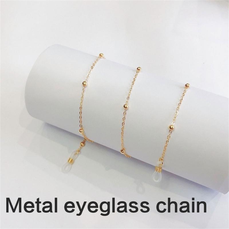 Practical Metal Eyeglass Chain For Glasses And Masks Lightweight Glasses Lanyard Adjustable Unisex Design For Daily Use