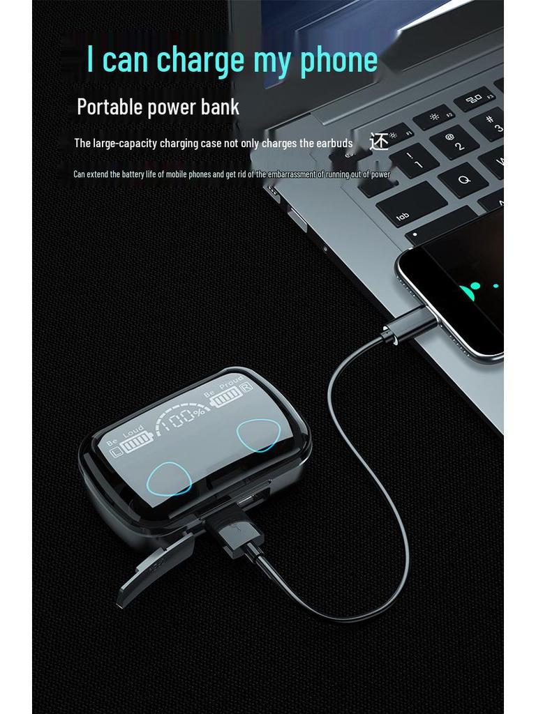 2025 Bluetooth Earphones: Stereo Sound, Deep Bass, Wireless In-Ear, High-Quality Audio, Long Battery Life