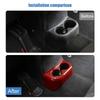  ABS Rear Cup Holder Decoration Protective Cover Sticker Fit For Jeep Wrangler JK 2011-2017 Interior Accessories