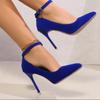 Fashion Women's Shoes 2024 Fashion Shallow Women's High Heels Hot Sale Buckle Strap Solid Party Pumps Women Sexy Pointed Toe Heels Women