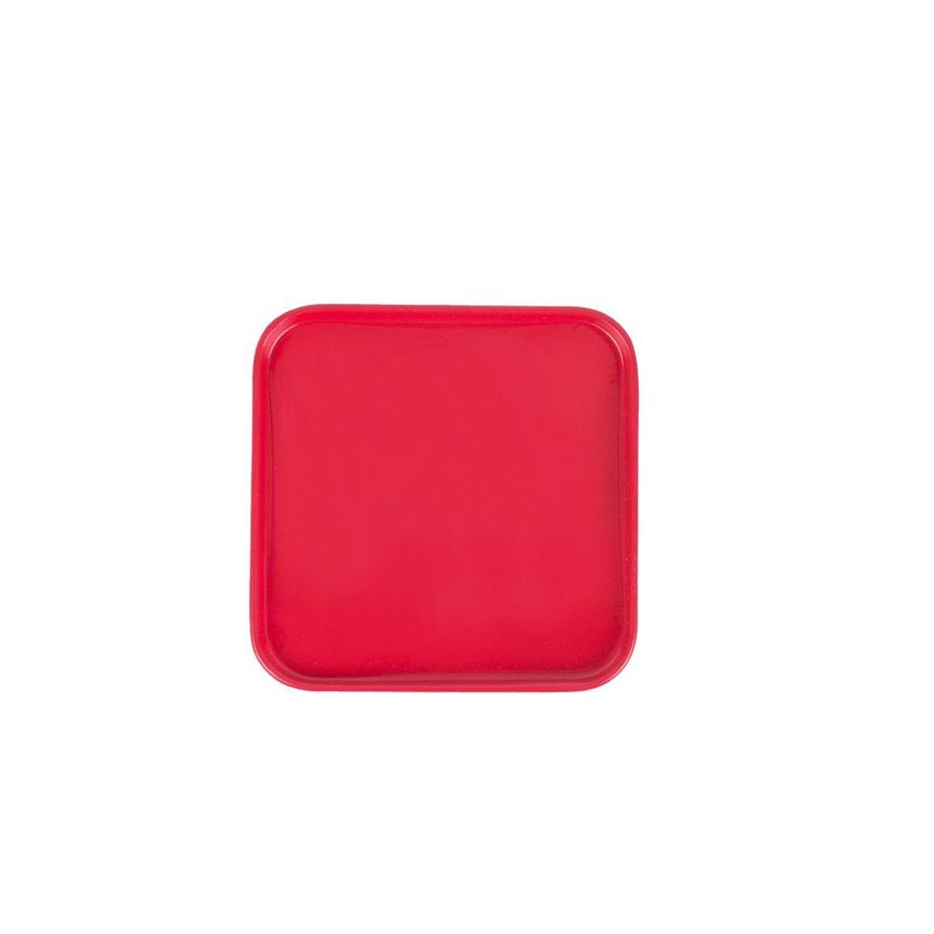 Dark Red Storage Tin 300ml – Airtight Multipurpose Metal Container for Kitchen Storage of Tea