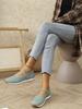 Mocassini Sportivi Traspiranti Taglie Forti da Donna 2025 - Punta Tonda, Fibbia Comoda, Perforati, Stile Estivo