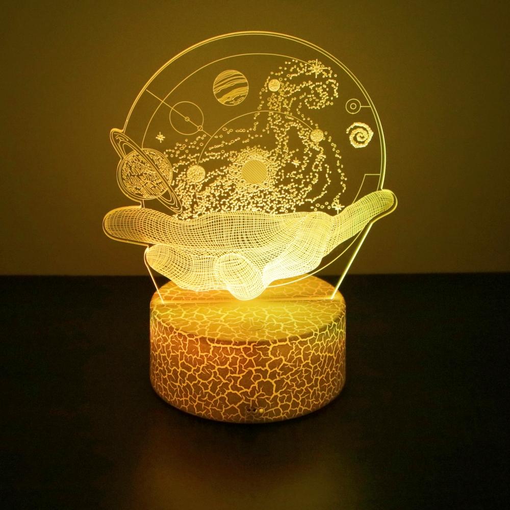 3D Astronaut lights Optical Illusion Projectors Lamp Universe Space Galaxy Night Lamp Bedroom Decor LED Night Light Kids Gifts