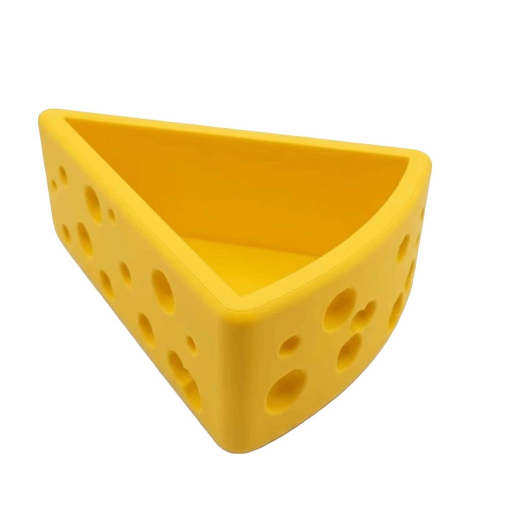 Cheese Shaped Desktop Ornaments 3D Printed Jewelry Holder Pen Holder Storage Box  Home жёлтый