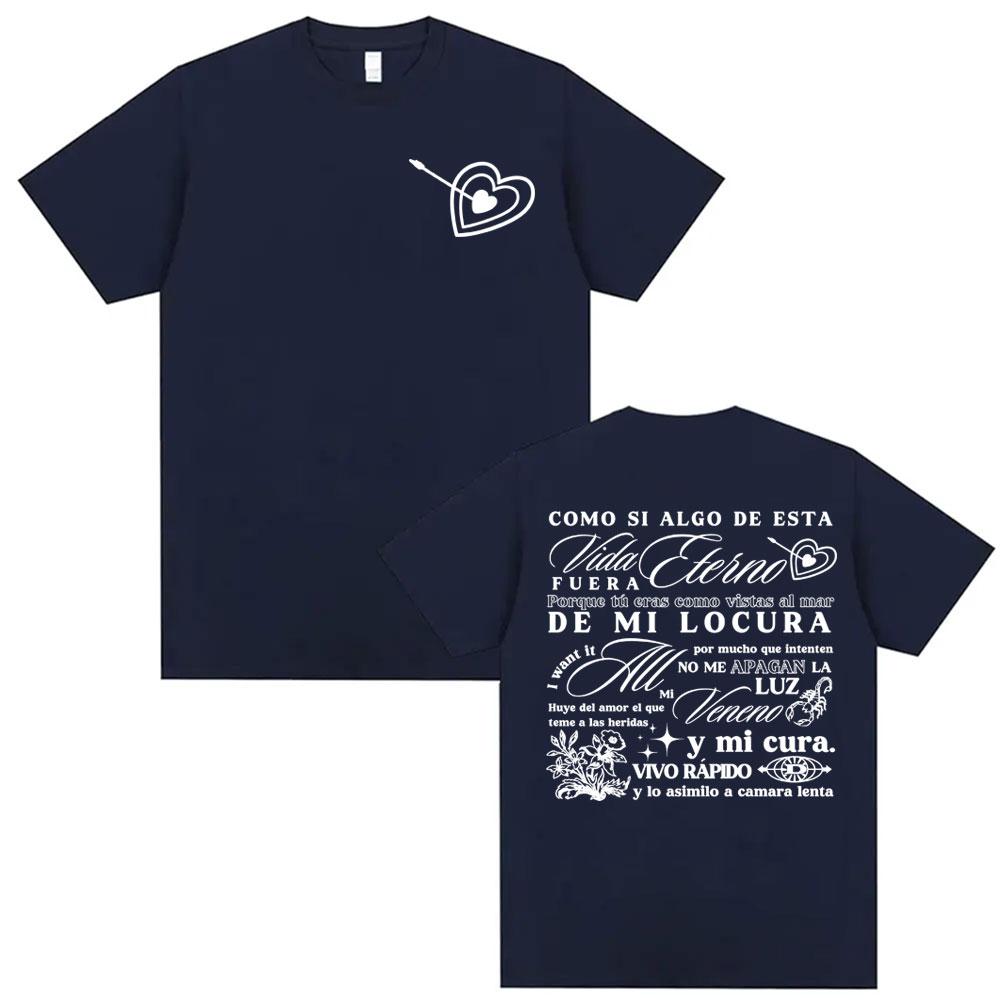 Rapper Delaossa Album Letters Print Tshirts Men Women Casual 100 Cotton Oversized T Shirt Harajuku Hip Hop High Street Tshirt