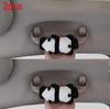 Cute Cartoon Panda Doll Car Interior Door Handle Cover Universal Plush Handbrake Case Protector Auto Roof Holder Protection