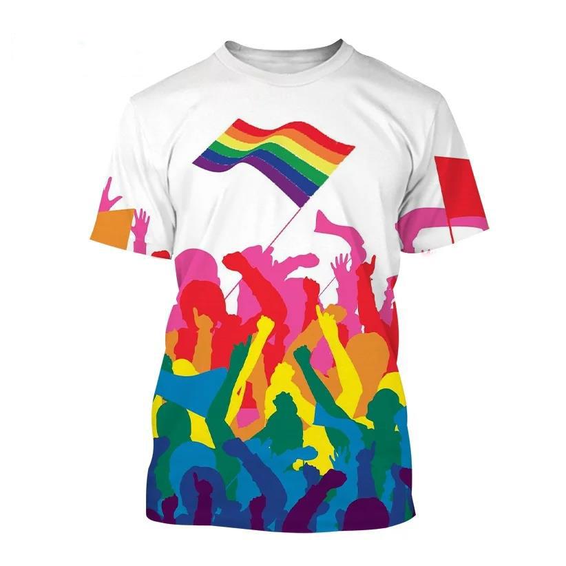 New Summer Love Is Love Pattern 3D Print T-Shirts Men Women Cute Short Sleeve T Shirt Oversized Harajuku Tees Tops Kids Clothing