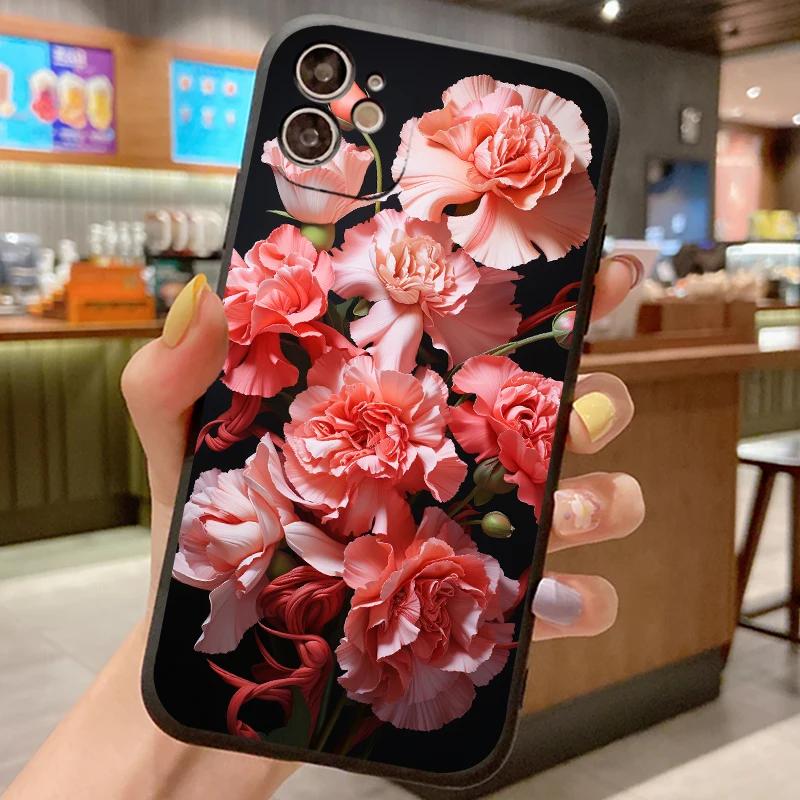 Flower Silicone Case For Samsung Galaxy M34 M54 M53 M33 M23 F54 F04 M04 M32 M22 M12 M02S M51 M31S M21S M11 M30S F23 5G Cover