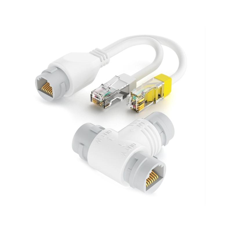 

2 Port POE Splitter Adapter, Networking Cable RJ45 Connectors for Security Cameras and Monitoring Systems POE Extender