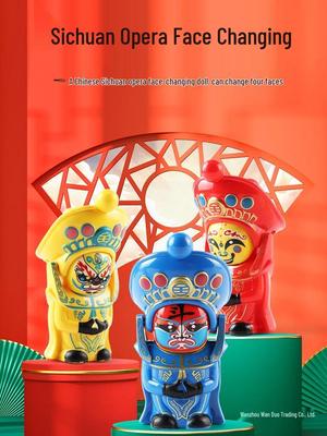 Sichuan Opera Face-Changing Doll: Cultural Toy with Peking Opera Mask for Children