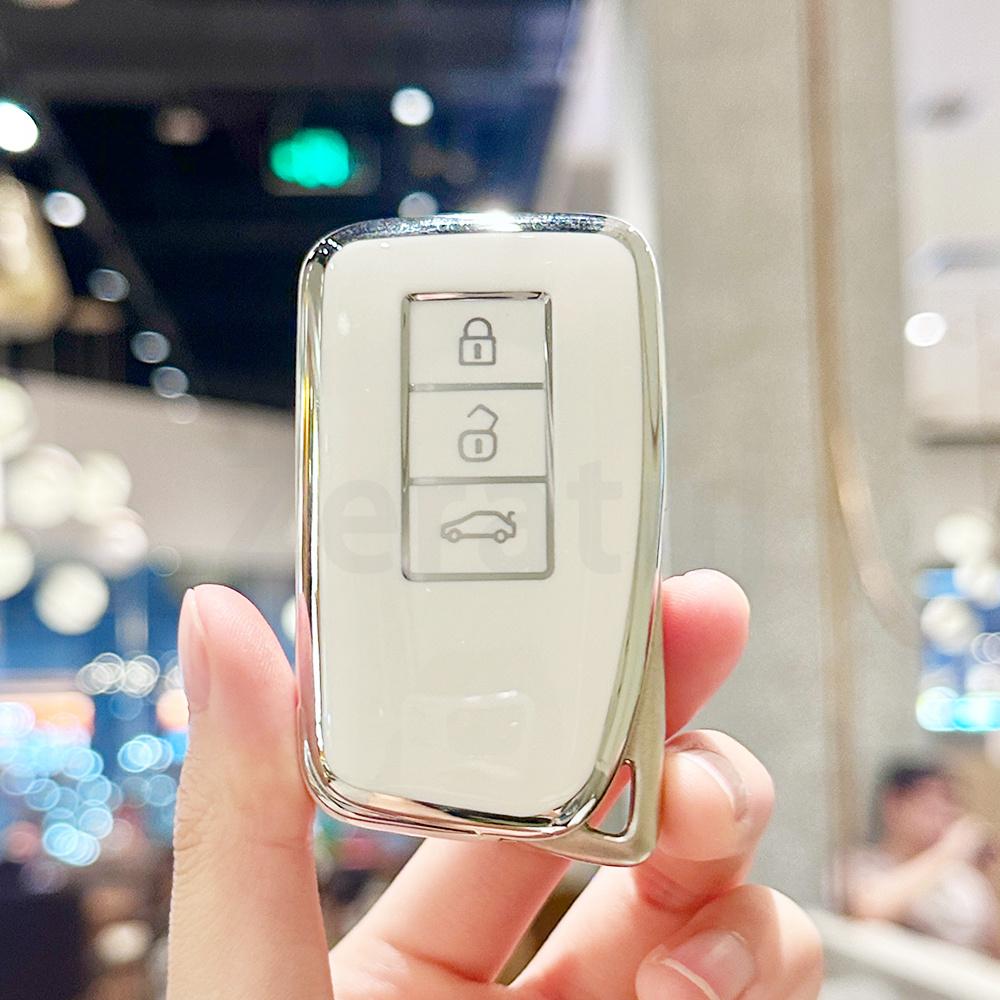 Soft Tpu Car Key Cover Case For Lexus Nx Gs Rx Is Es Gx Lx Rc 200 250 350 Ls 450H 300H Shell Holder Keychain Accessories
