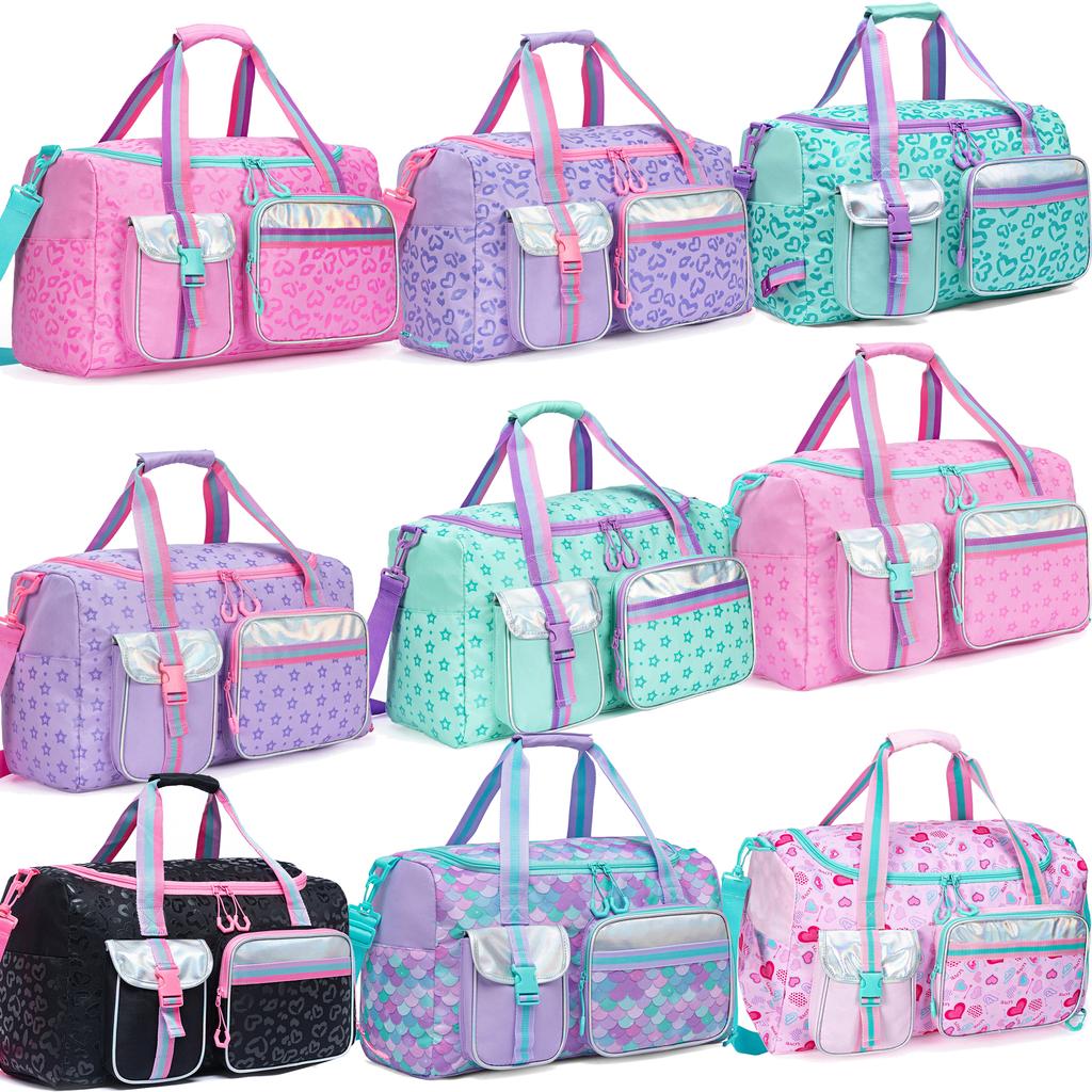 Kinder Reisetasche Mädchen Damen Reisetasche Geschenke Übernachtungstasche für Mädchen Damen Tragetasche Übernachtungstaschen für Mädchen Fitnessstudio Tanztaschen mit Schuh