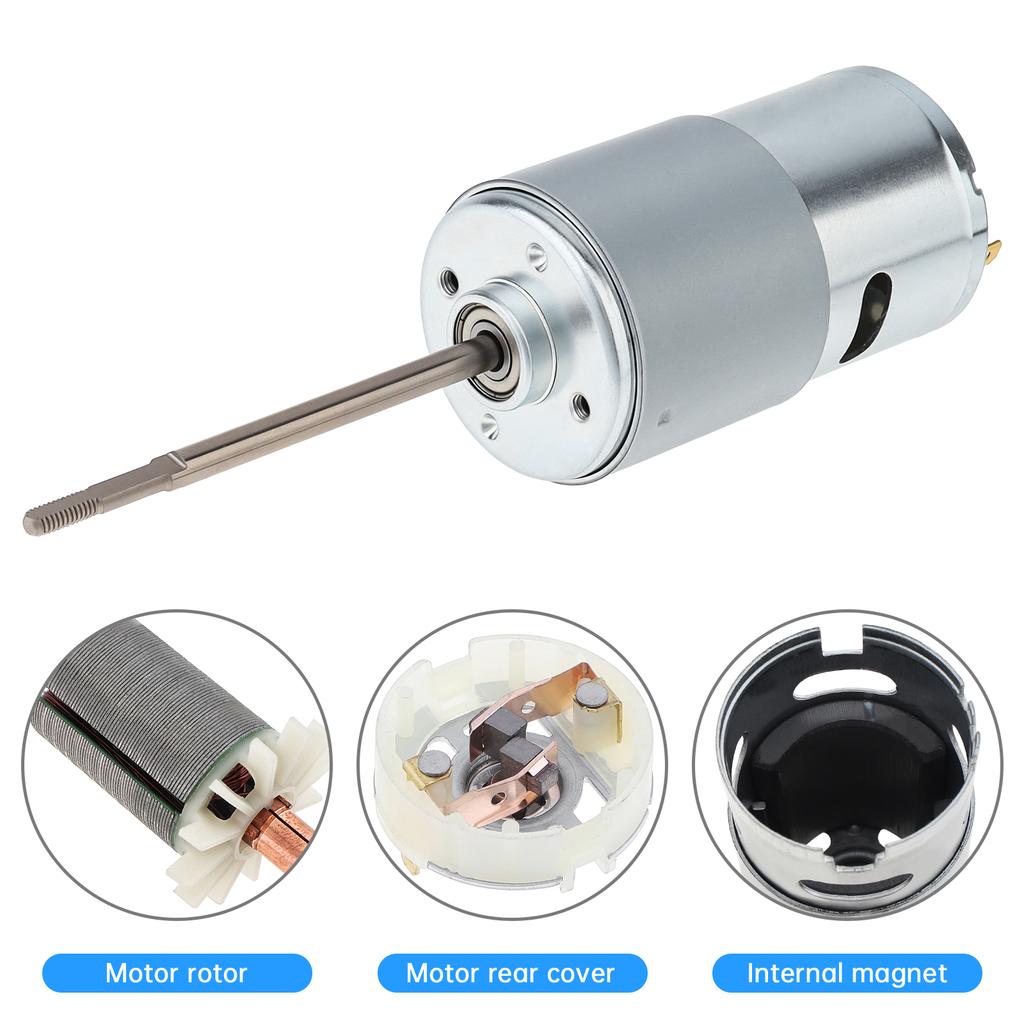 795 Ship Model DC Motor 8000RPM 12V Long Shaft High Torque Motor for Bait Boat / Ship Model / Blender, 795 DC Motor