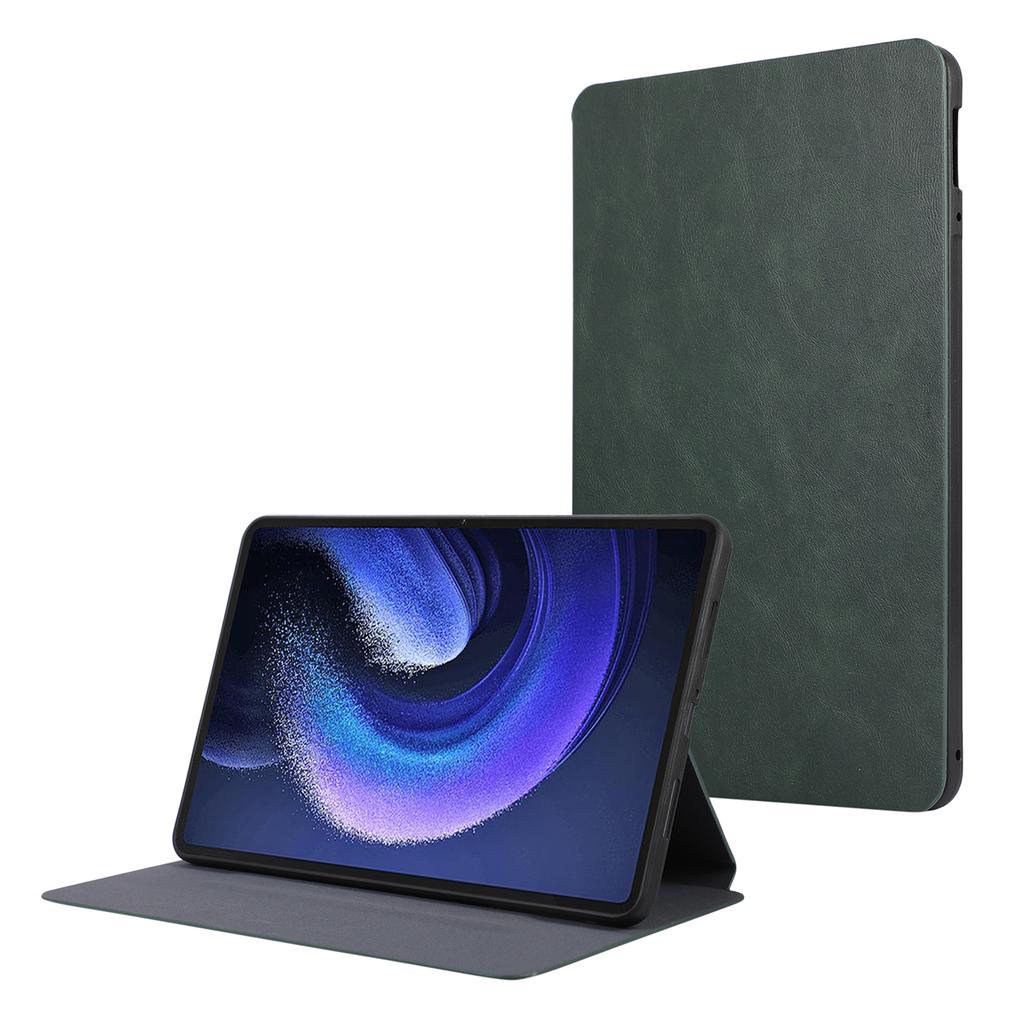 For Xiaomi Pad 6 Leather Case Foldable Stand Inner Soft TPU Tablet Cover