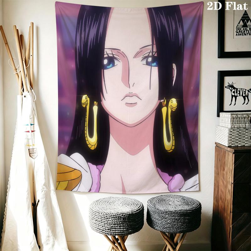 Anime One Piece Wall Tapestry Aesthetic Wall Hanging Printed Fabric Blanket Decorative Tapestries For Bedroom Living Room Home Decor