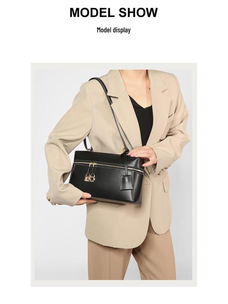 Borsa a scatola versatile dal design di nicchia Primavera/Estate 2024 - Borsa a mano a tracolla monospalla di alta gamma per il pendolarismo