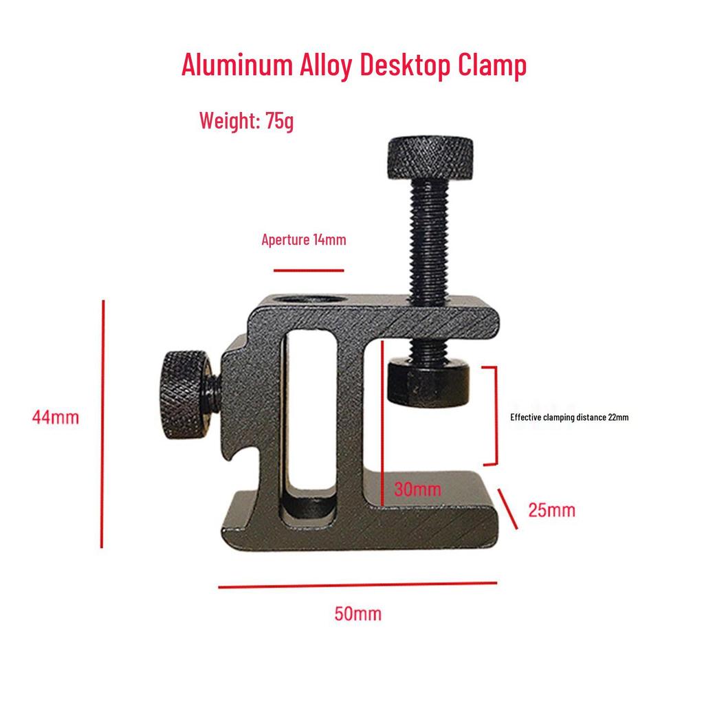 Aluminum Alloy Outdoor Camping Lamp & Table Clamp with Fish Protection Bracket for Live Broadcasts