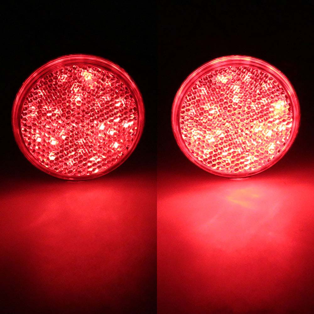 LED Warning Light Bulbs Car Round Tail Lights Turn Singal Light Motorcycle Brake Stop Marker Lamp