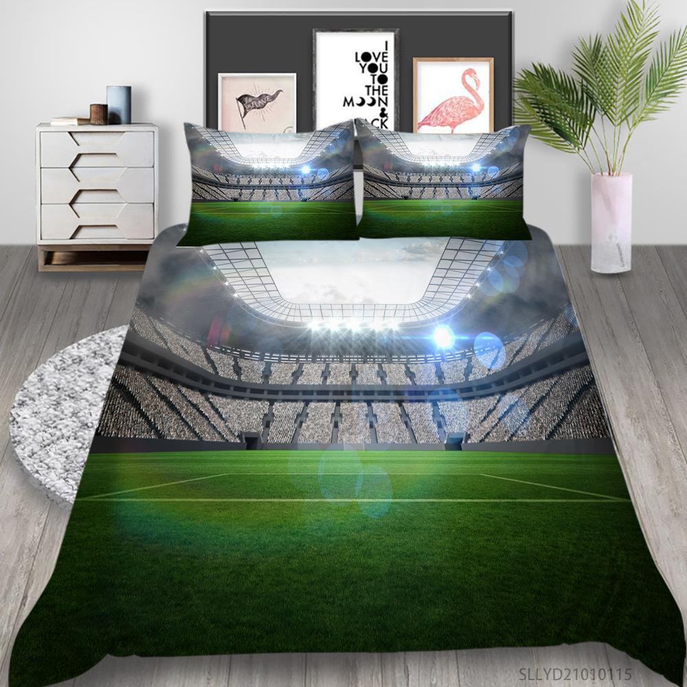 Source Bedding Two Or Three-Piece Set, Sports Wind 3D Digital Printing Polyester Fabric