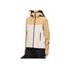 Outdoor Series Hooded Long Sleeve Color Block Breathable Waterproof Windproof Jacket Women Jackets Chalk-White Phoenix-Feather-Brown 162446601-1