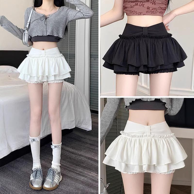 Hot Girl High Waist Ballet Style Skirt Pants: Puffy A-line, Anti-Exposure, Super Short