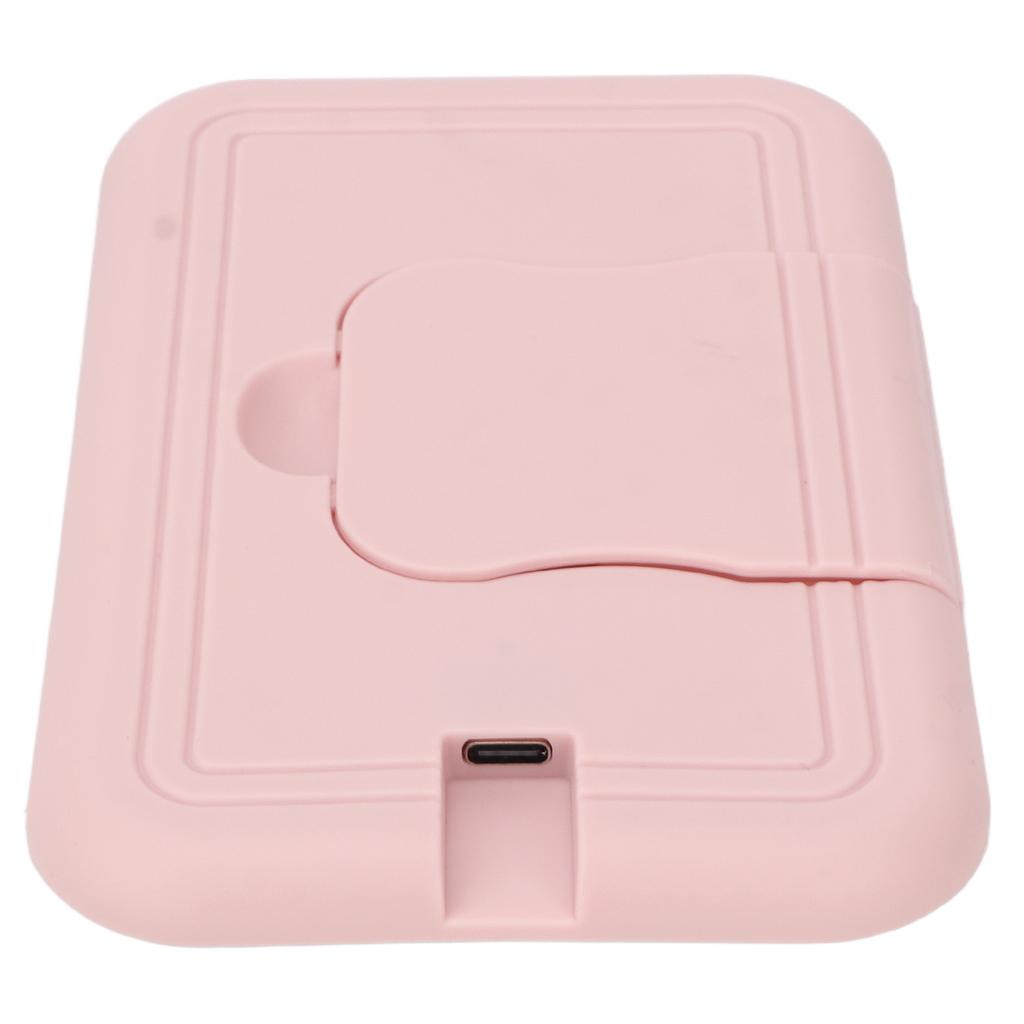 Travel Wipes Warmer Portable Thermostat Temperature USB Fast Heating Wipes Warmer for Car Use Pink