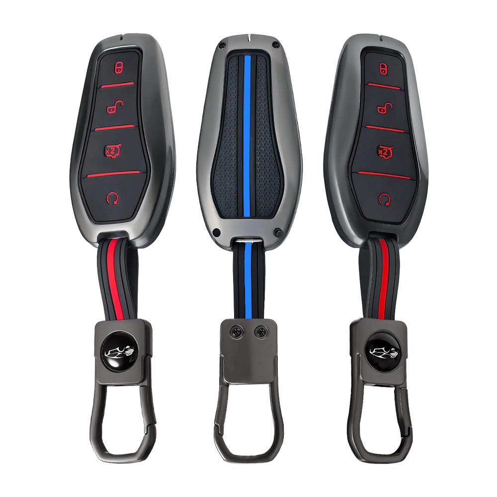 Fashion Zinc Alloy Silicone Key Case For Byd Atto 3 Han Ev Dolphin Song Pro Max Tang Dm Yuan Dolphin E2 Qin Plus Car Key Cover