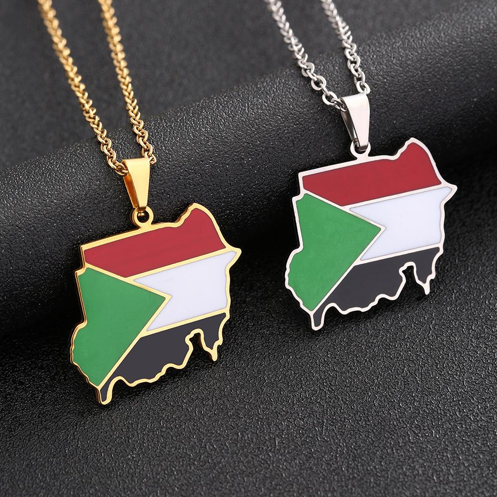 Map Necklace, Fashionable Design Jewelry for Men and Women