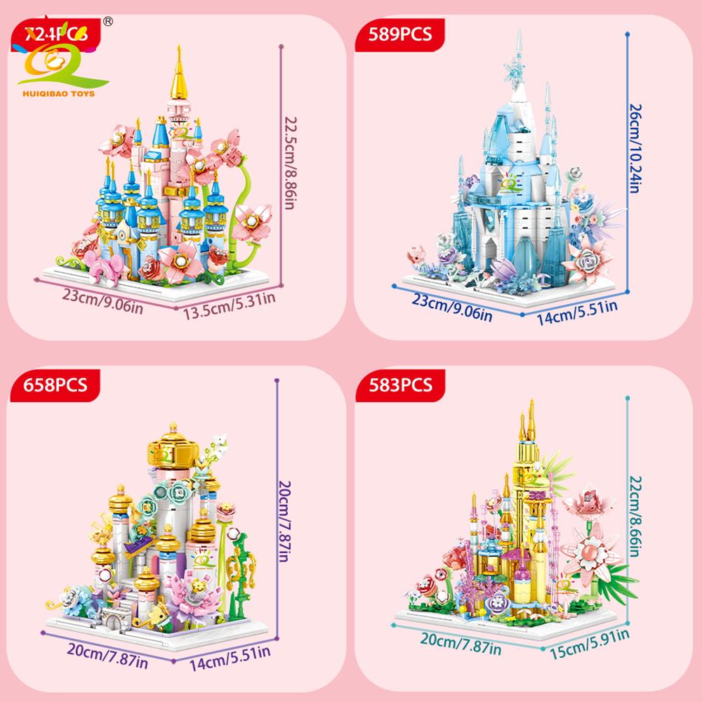 Superior-Grade Huiqibao High-Standard Dream High-Standard Princess High-Standard Castle High-Standard House Assembly-Set Building-Set