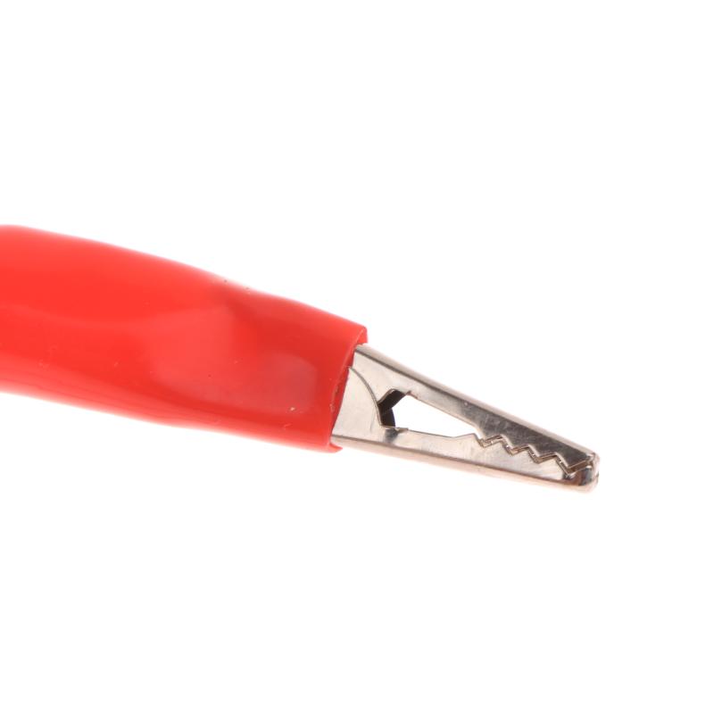 2Pcs 1M Alligator Clip Test Leads 2 Wires 4 Clips Jumper Wires Red Black Crocodile Clip For Battery Electronics Diy Circuit