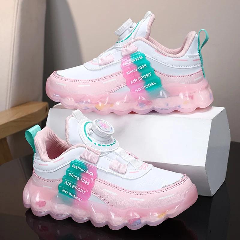 

Trendy Pink Girls Casual Sports Shoes Outdoor Anti-Slip Running Sneakers for Children Tenis Size 28-39 39 розовый