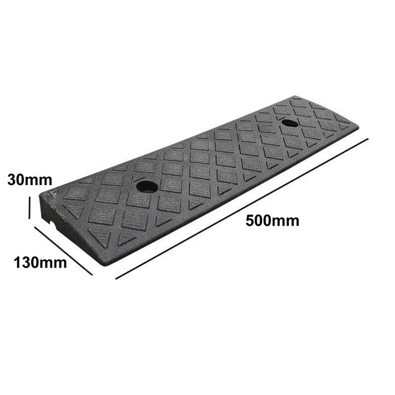 1PCS-Rubber Kerb Ramp Threshold Bridge Tracks Ramps For Driveway Sidewalk 30mm Height For Cars Going Uphill Tool Parts