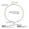 Summer Dopamine Multi-Colored Stone & Pearl Necklace with Gold-Plated Chain