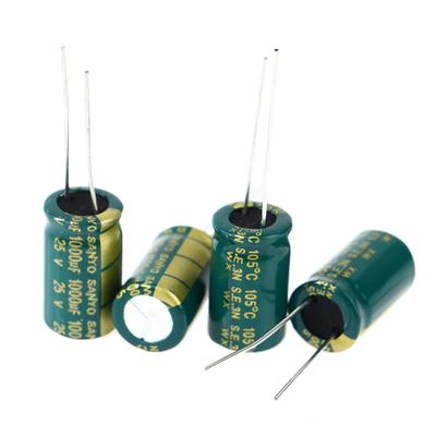 20Pcs 25V1000Uf 10Mmx16Mm  Electrolytic Capacitors