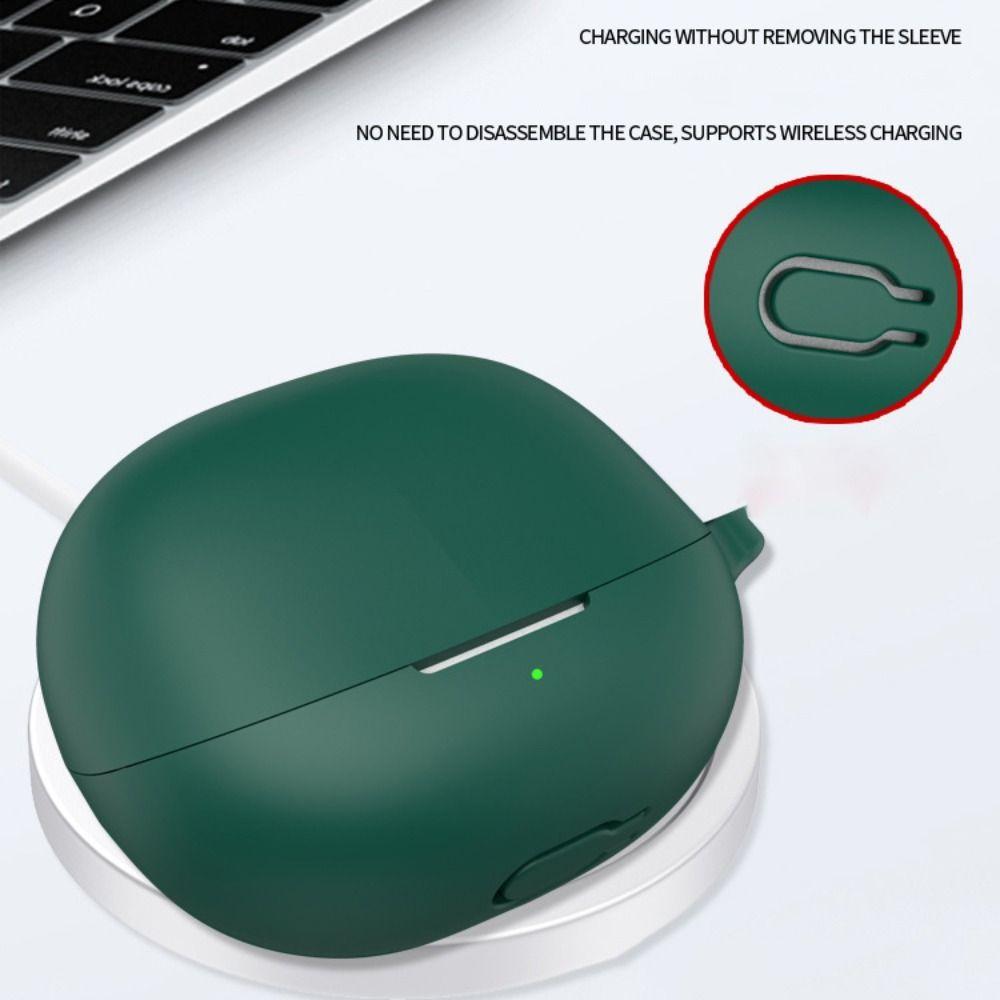 Anti-fall Earbuds Cover with Carabiner Headphone Protective Case for QCY MeloBuds N20
