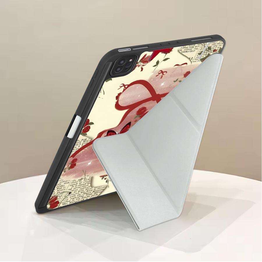 Rose Bow Tablet Case For iPad Air 4 5 M3 M2 1 2 M4 11inch Pro 2025 Mini 6 7 Pro 11th 10th 9th 8th 7th 12.9inch Holder Cover