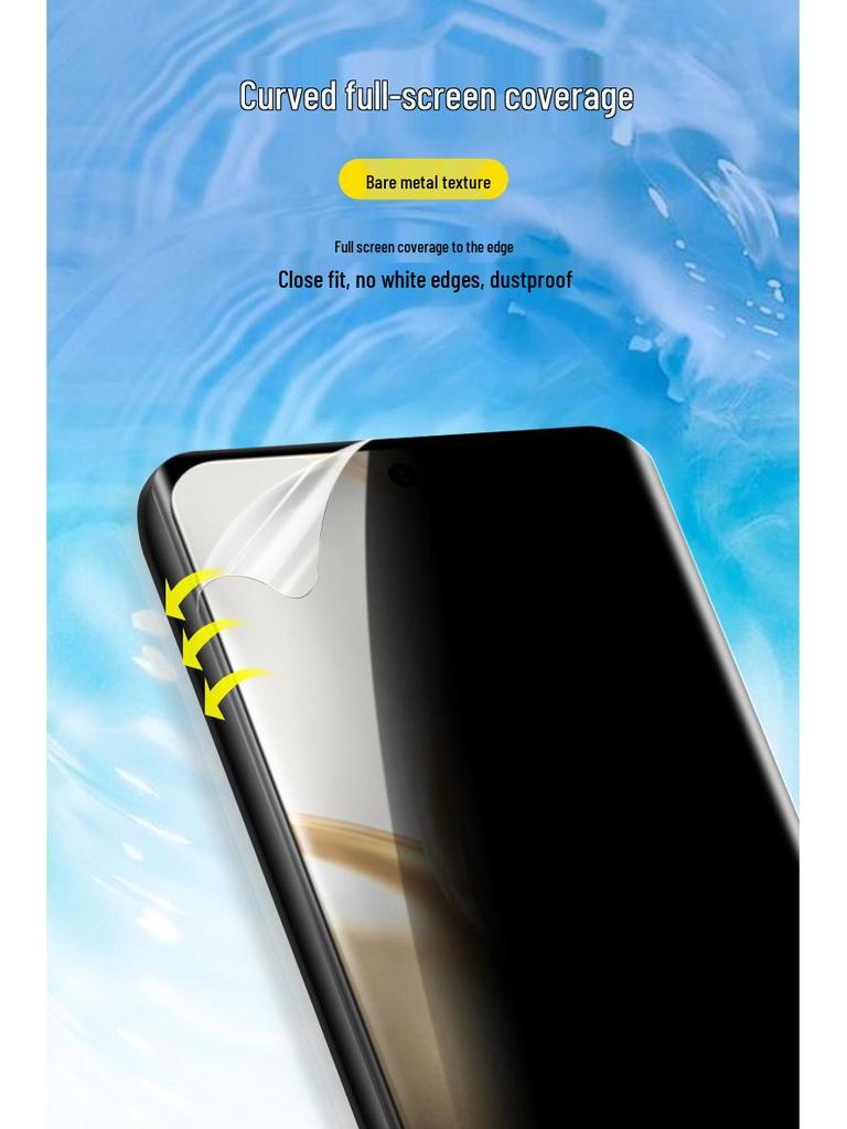 Moto Edge70/Signature HD Anti-Peep Weichfolie & G100 Hydrogel Sichtschutz-Displayschutz