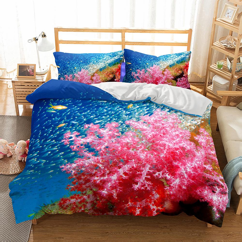 Comforter Kids Bedding Set Printed Sea World Twin Full Queen King Size Bed Sets High-Quality Designer Home Textile 2021 Beddings