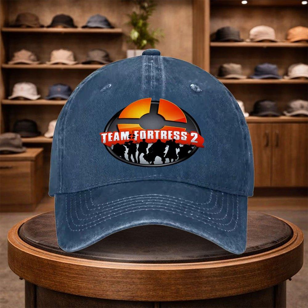 UnisexS Team Fortress Baseball Cap for Game Outdoor Stylish Adjustable Casual Hat Urban Style Lightweight Fashionable Flat Cap