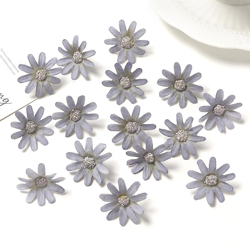 30/50Pieces 3cm Silk Rose Artificial Flowers Heads Fake Flowers for Home Decor Room Wedding Decoration DIY Garland Accessories