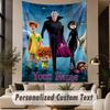 Custom Text Printed Tapestry Hotel Transylvania Pattern Large Wall Hanging Indoor Room Decor