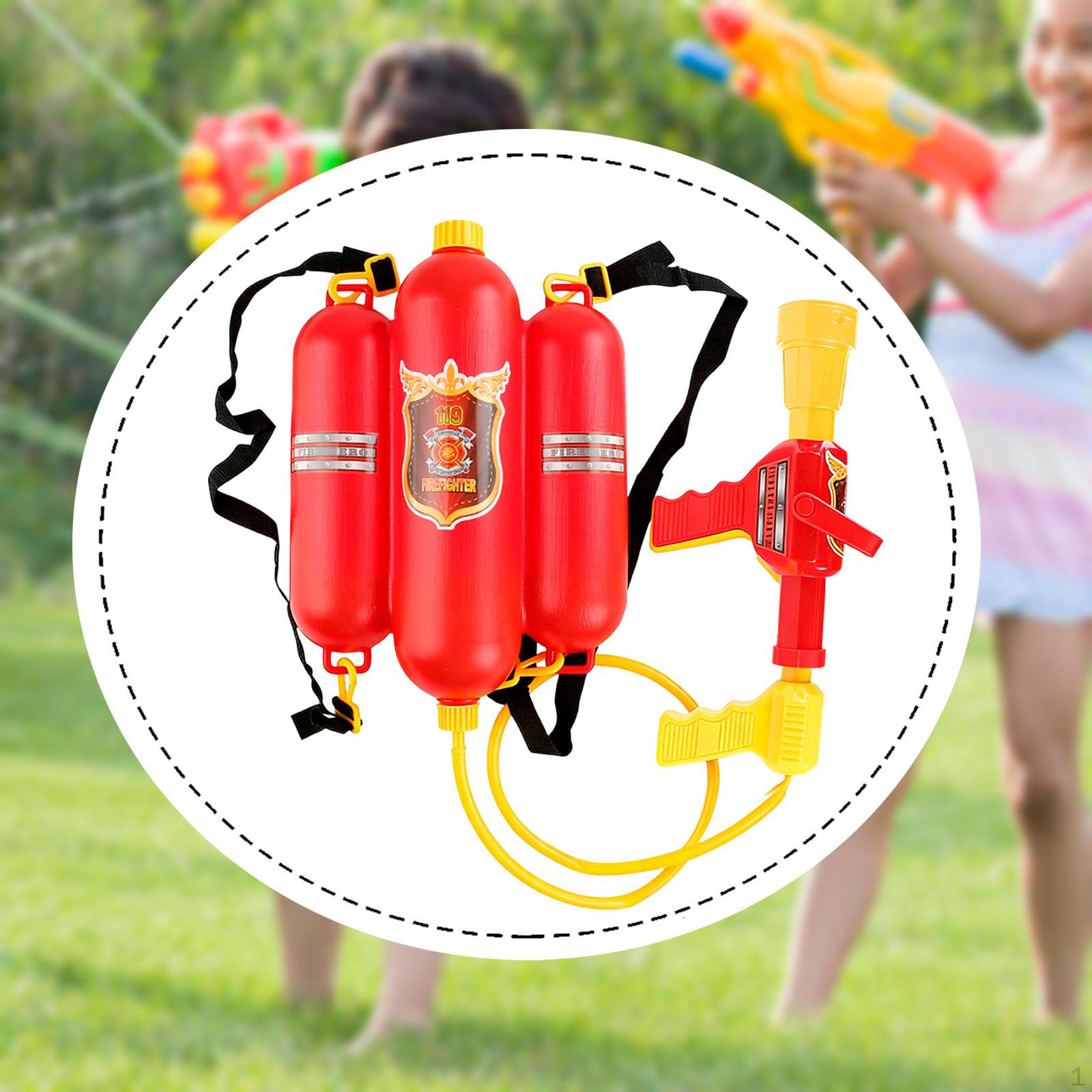 Рюкзак пожарного Водная игрушка Открытый бассейн Подарок детям Пожарный Имитация игры для двора Плавания Red Sprayer