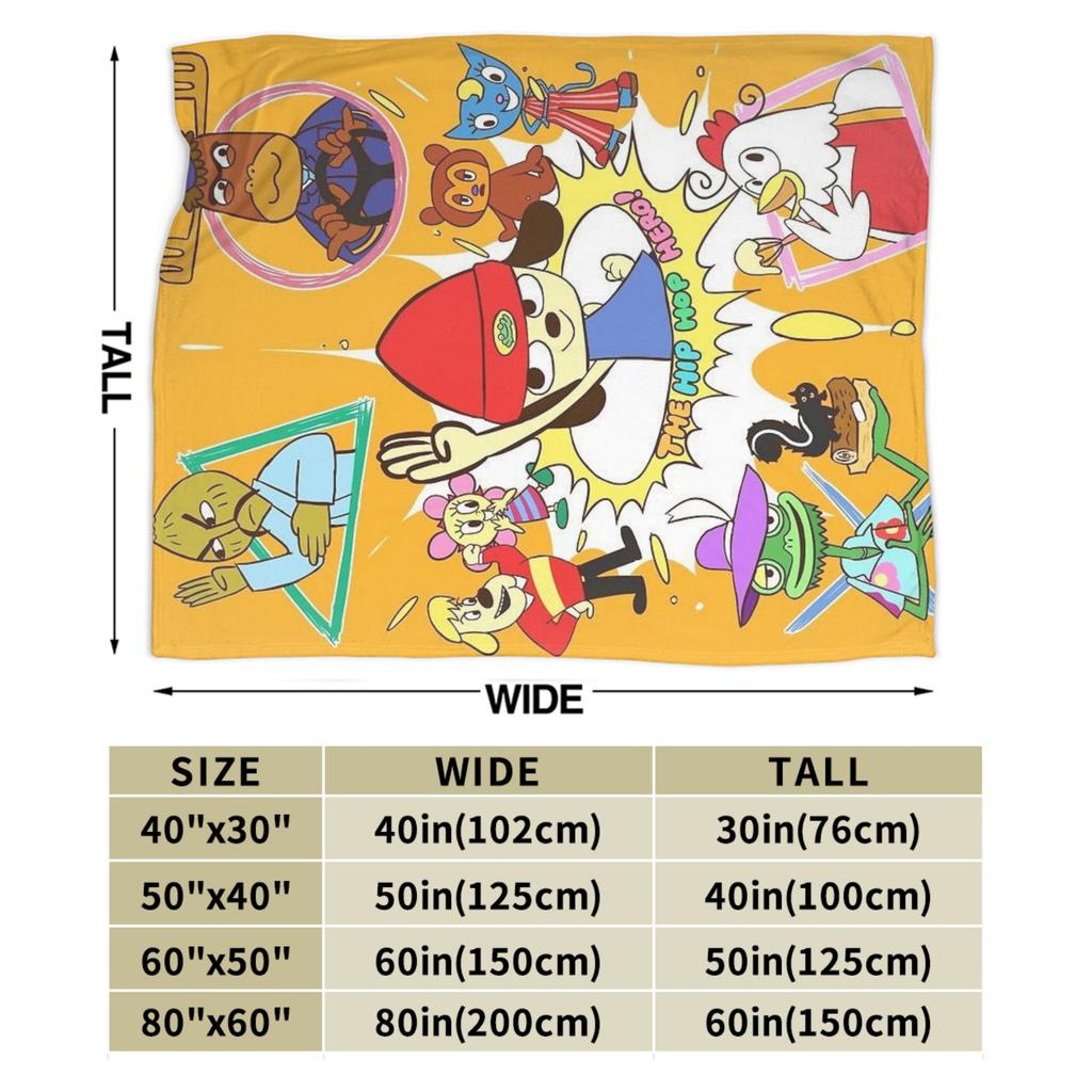 Parappas Print-Decke für Männer Frauen Warm Gemütlich Flauschig Überwurfdecken für Bett 50x60 Zoll Mehrere Größen
