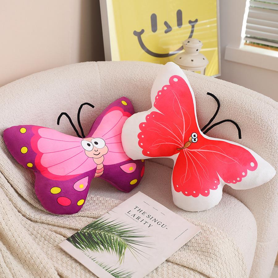 Simulation Butterfly Plush Pillow Color Moth Insect Children'S Doll Office Living Room Sofa Cushion