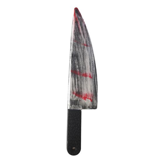 Decorative Bloody Axe Realistic Looking Eco-friendly Plastic Halloween Bloody Fake Machetes Toy for Home