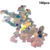Iridescent Mosaic Tiles Decorative Bulk Stained Glass Tile Lightweight & Portable for Art Light & Shadow Projects Resin  Jewelry