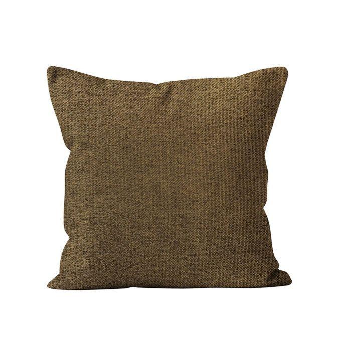 Coussin décoratif 40x40 cm ARTHUR marron, par Soleil d'Ocre