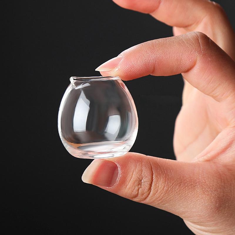 Glass Milk Cup High Borosilicate Handmade Clear for Dining Table